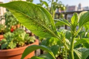 Pulgones en una huerta casera: cómo detectarlos y qué hacer